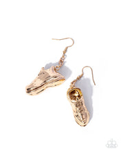Load image into Gallery viewer, Luminescent Laces - Gold (Sneaker) Earring
