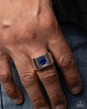 Load image into Gallery viewer, Solitaire Square - Blue Ring
