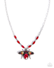 Load image into Gallery viewer, Neoclassical Novelty - Red (Bee) Necklace
