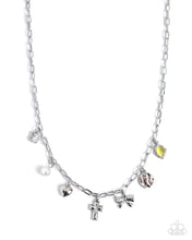 Load image into Gallery viewer, Intellectual Icon - Yellow  Stone (Silver Charm) Necklace
