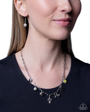 Load image into Gallery viewer, Intellectual Icon - Yellow  Stone (Silver Charm) Necklace
