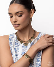 Load image into Gallery viewer, Chic Conclusion - Brass (Heart) Set: Happy Ending - Brass (Heart) Necklace and Elated Ending - Brass (Heart) Bracelet (BB-BR-PI)
