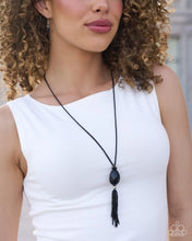 Load image into Gallery viewer, Tassel Transformation - Black Necklace
