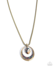 Load image into Gallery viewer, Suspended Stardust - Brass Necklace
