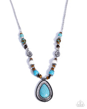 Load image into Gallery viewer, Natural Noise - Blue (Turquoise) Necklace
