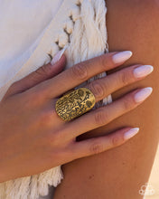 Load image into Gallery viewer, Out in the Garden - Brass Flower Ring
