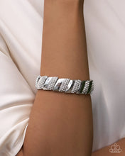 Load image into Gallery viewer, Signature Shimmer - White (Rhinestone Stretchy) Bracelet
