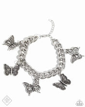 Load image into Gallery viewer, Aerial Ambience - Silver (Butterfly) Bracelet (SSF-0524)
