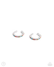 Load image into Gallery viewer, Beginning Bling - Multi (Multicolored Rhinestone) Cuff Earring
