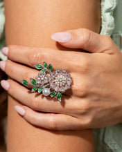 Load image into Gallery viewer, Budding Bling - Pink (Flower) Ring (LOP-0824)
