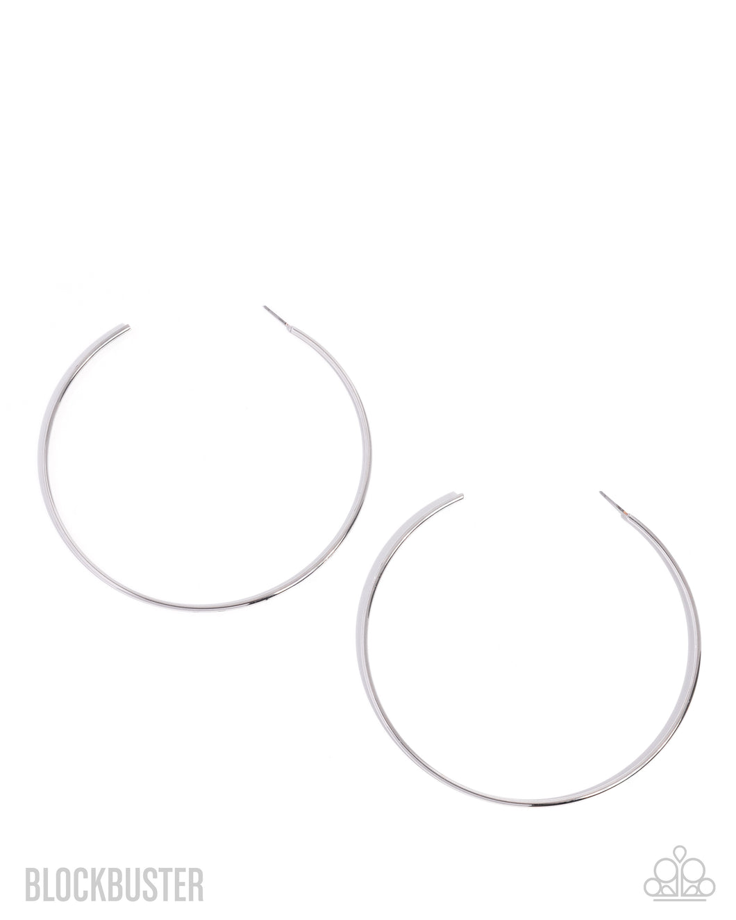 Colossal Couture - Silver Hoop Earring