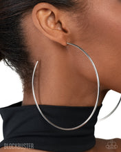 Load image into Gallery viewer, Colossal Couture - Silver Hoop Earring
