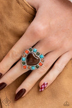 Load image into Gallery viewer, Desertscape Decadence - Brown (Heart) Ring  (SSF-1223)

