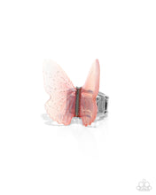 Load image into Gallery viewer, Complete Look - Fancy Flight Pink Butterfly Set: Fine Flight - Pink Necklace and Free-Spirited Flight - Pink Bracelet (BB-PK-DW)
