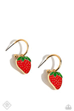 Load image into Gallery viewer, Fashionable Fruit - Gold Hoop Earring (SS-0324)
