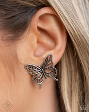 Load image into Gallery viewer, High and FLIGHTY - Silver (Butterfly) Post Earring (SSF-0524)
