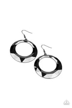 Load image into Gallery viewer, Fiercely Faceted - Black (Gunmetal) Earring
