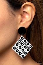 Load image into Gallery viewer, Vintage Vaudeville - Black Post Earring
