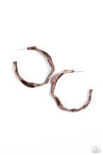Load image into Gallery viewer, Coveted Curves - Copper Hoop Earring
