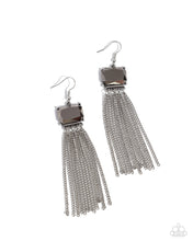 Load image into Gallery viewer, Dreaming of TASSELS - Silver (Hematite) Earring
