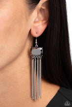 Load image into Gallery viewer, Dreaming of TASSELS - Silver (Hematite) Earring
