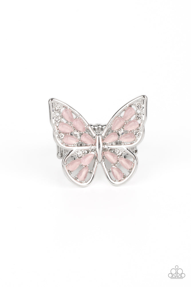 Flying Fashionista - Pink (Butterfly) Ring