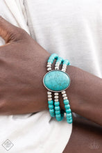 Load image into Gallery viewer, Stone Pools - Blue (Turquoise) Bracelet (SSF-0522)
