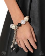 Load image into Gallery viewer, Lights! Camera! Action! Silver, Black and White Bracelet
