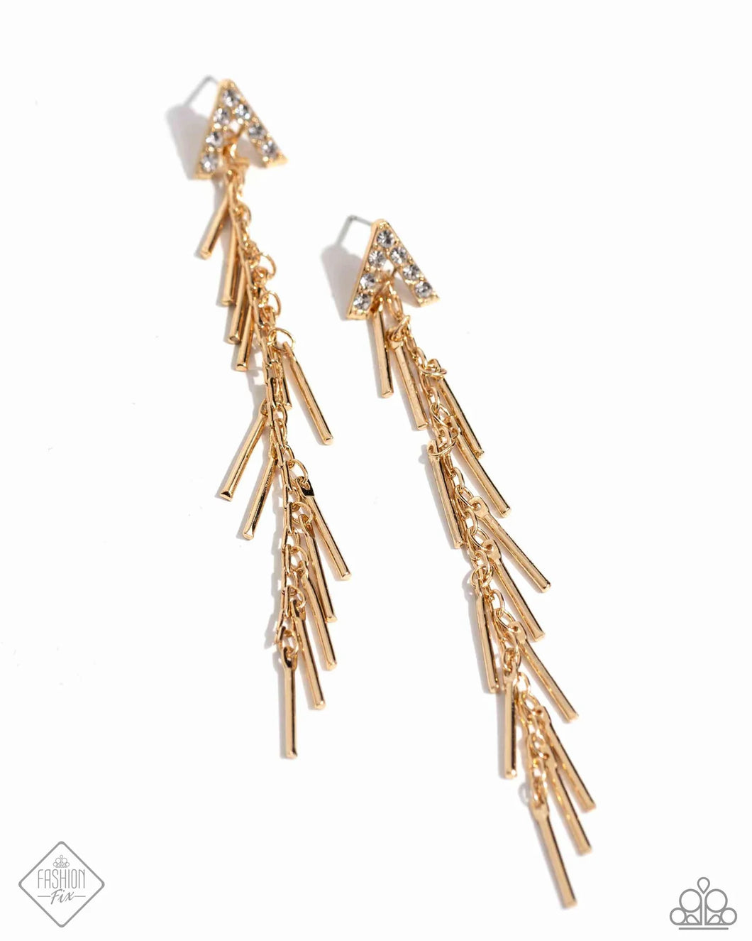 Linear Landmark - Gold Post Earring (MM-0524)