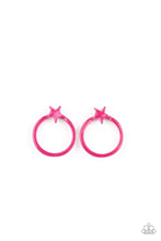 Load image into Gallery viewer, Starlet Shimmer - Dainty Star Frame and Dainty Hoop Earring
