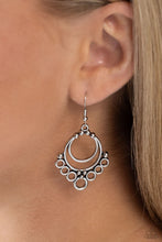 Load image into Gallery viewer, Rustic Rotary - Silver Earring
