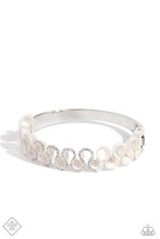 Load image into Gallery viewer, Scrunched Surety - White Bracelet (FFA-1123)
