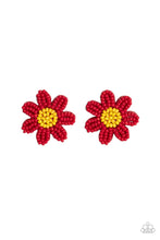 Load image into Gallery viewer, Sensational Seeds - Red (Seed Bead) Post Earring
