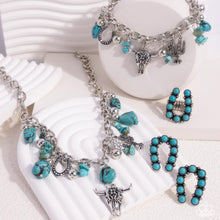 Load image into Gallery viewer, Wild West Whimsy - Blue (Turquoise) Necklace (SSF-0924)
