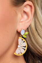 Load image into Gallery viewer, Slice of Summer - Yellow Post Earring
