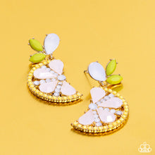 Load image into Gallery viewer, Slice of Summer - Yellow Post Earring
