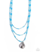 Load image into Gallery viewer, Spiral Safari - Blue Necklace

