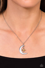 Load image into Gallery viewer, Stellar Sway - Orange (Star/Moon Pendant) Necklace
