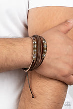 Load image into Gallery viewer, Treasure Tracker - Brown Urban Bracelet
