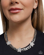 Load image into Gallery viewer, Uncle Sam Stars - White (Rhinestone Star) Necklace
