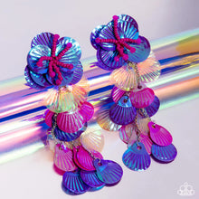 Load image into Gallery viewer, Under the Waves - Purple Post Earring (LOP-0724)
