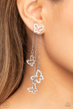 Load image into Gallery viewer, Boisterous Butterfly - White Post Earring
