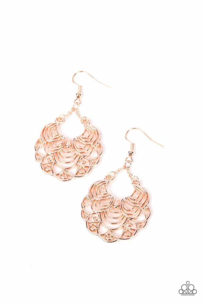 Frilly Finesse - Rose Gold Earring