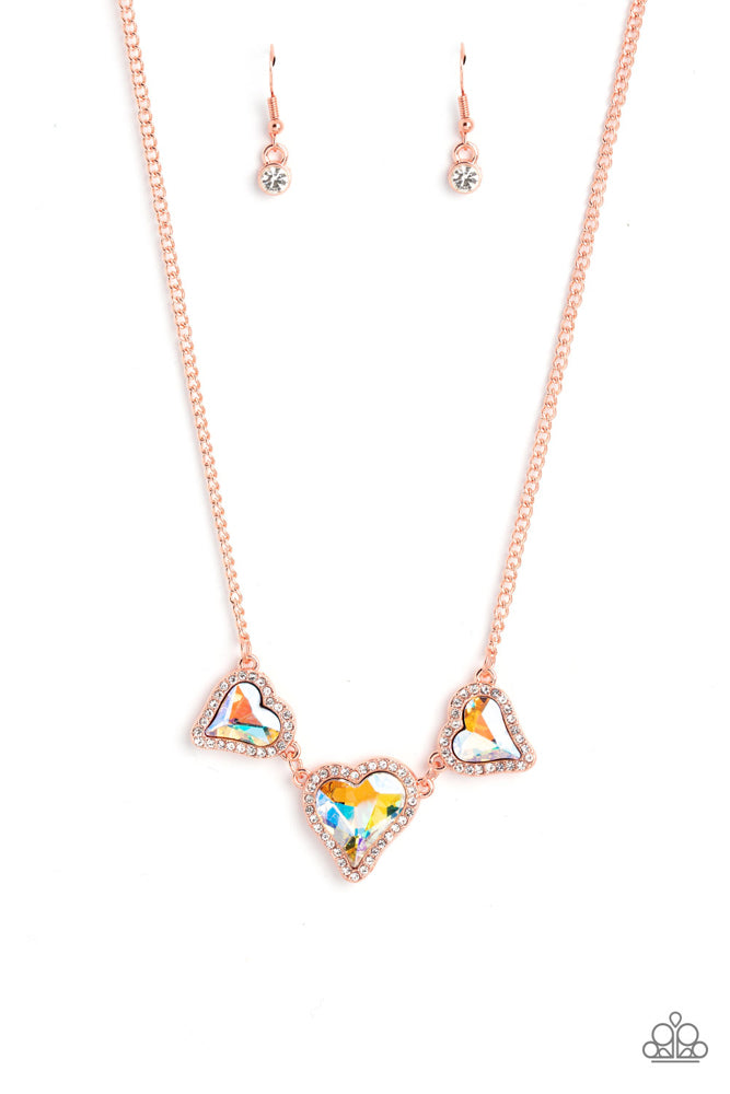 State of the HEART - Copper (Iridescent Heart) Necklace