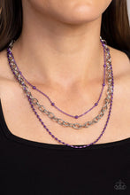 Load image into Gallery viewer, Mardi Gras Mayhem - Purple  Necklace
