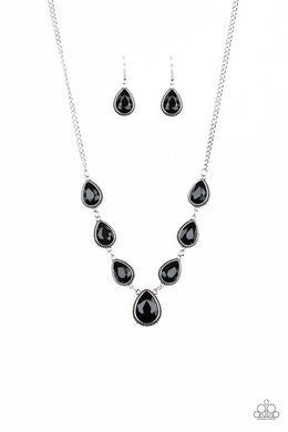 Socialite Social Black Necklace freeshipping - JewLz4u Gemstone Gallery