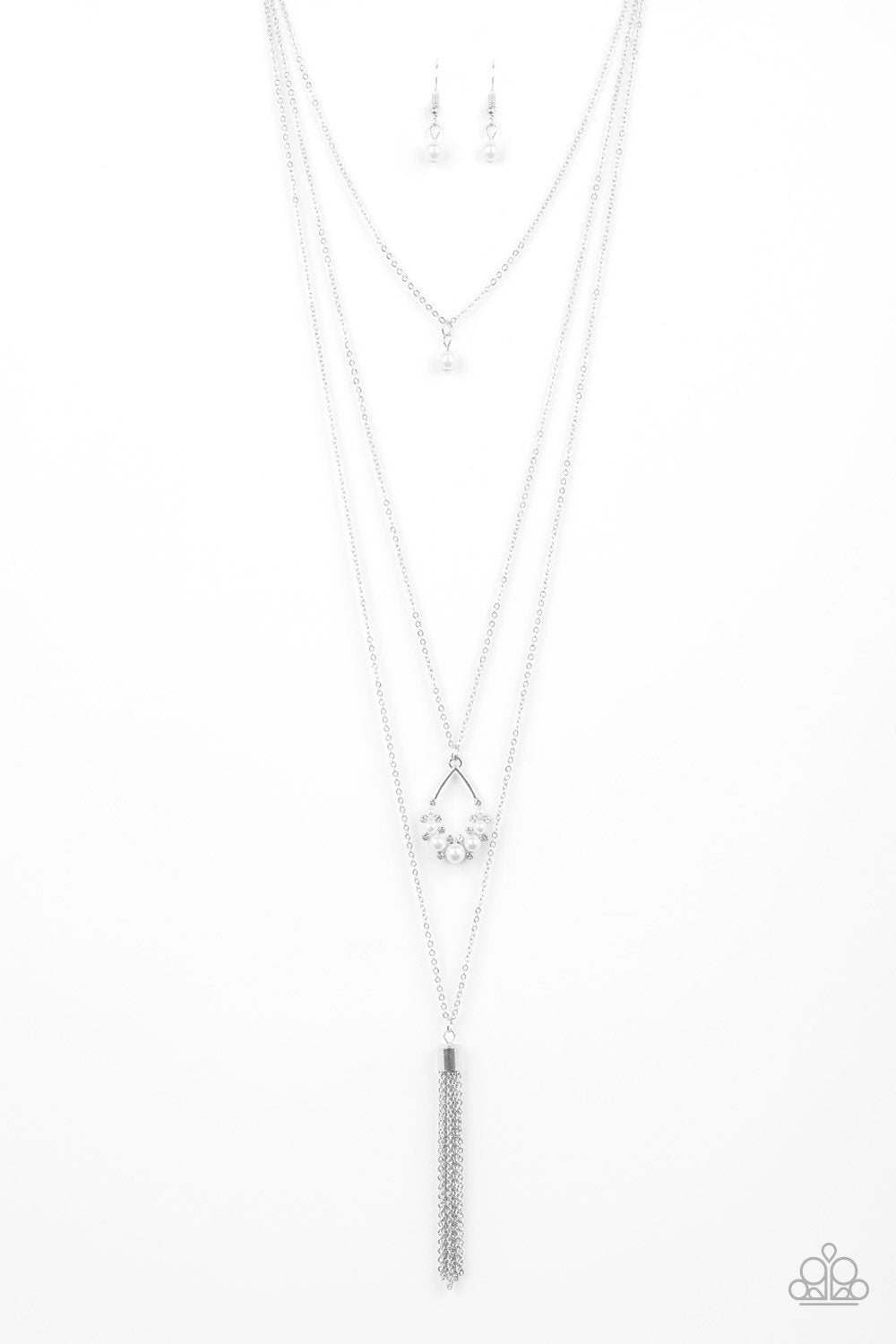 Be Fancy White Necklace freeshipping - JewLz4u Gemstone Gallery