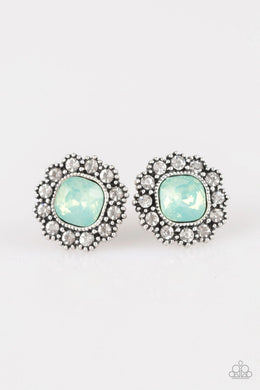 Little Lady - Green Post Earrings freeshipping - JewLz4u Gemstone Gallery