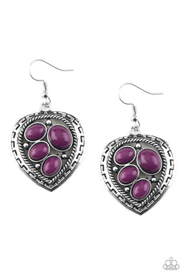 Wild Heart Wonder - Purple Earring freeshipping - JewLz4u Gemstone Gallery