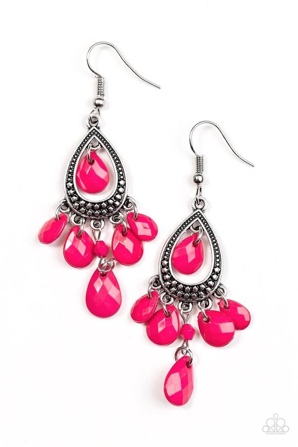 Fashion Flirt Pink  Earring freeshipping - JewLz4u Gemstone Gallery